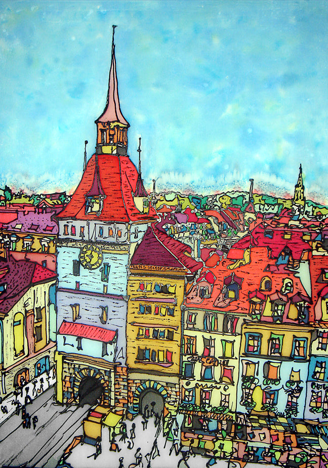 Bern, Käfigturm | Leinwand-Bild | B-4006 - baumannkunst.ch