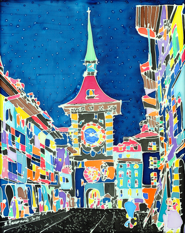 Bern, Zytglogge bei Nacht | Leinwand-Bild | B-4017 - baumannkunst.ch
