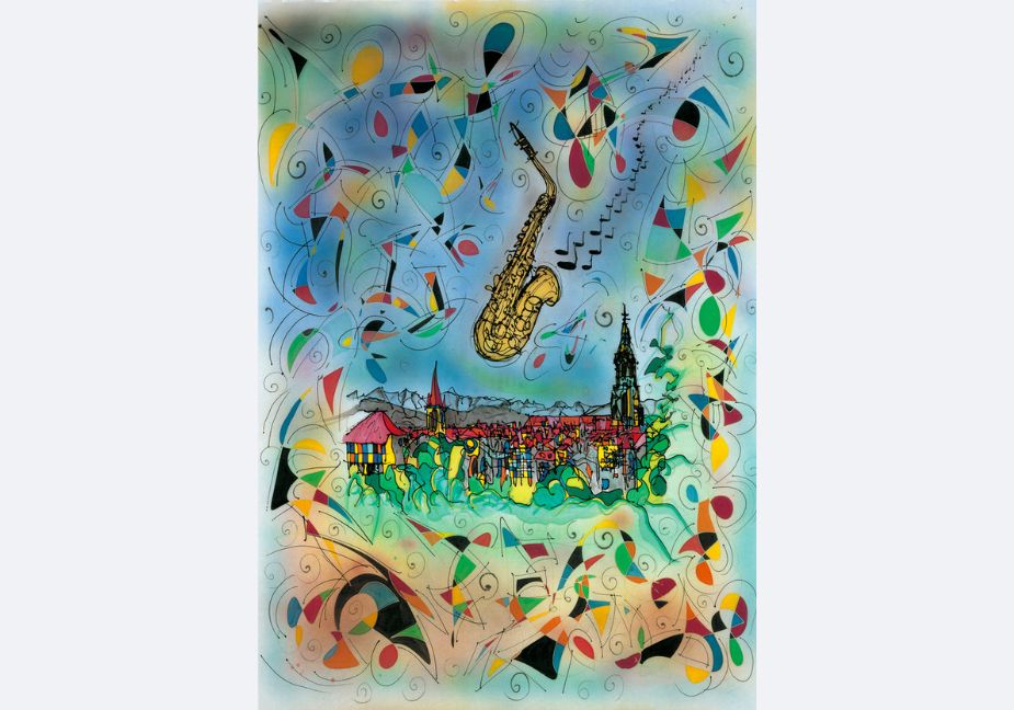 Bern, Jazz-Festival | Leinwand-Bild | B-4023 - baumannkunst.ch