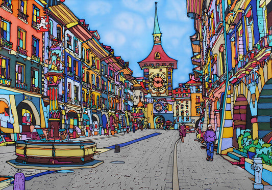 Bern, Zytglogge | Leinwand-Bild | B-4024 - baumannkunst.ch
