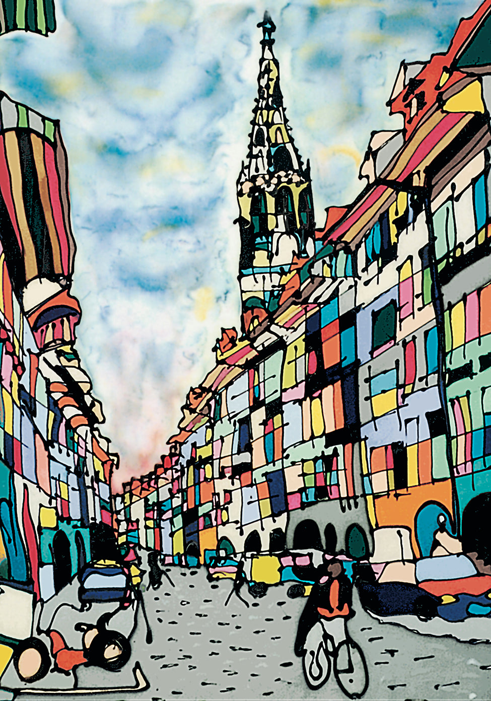 Bern, Münstergasse | Leinwand-Bild | B-4045 - baumannkunst.ch