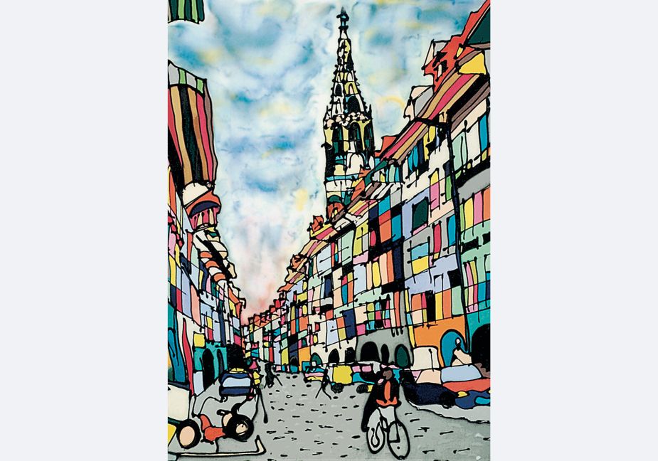 Bern, Münstergasse | Leinwand-Bild | B-4045 - baumannkunst.ch