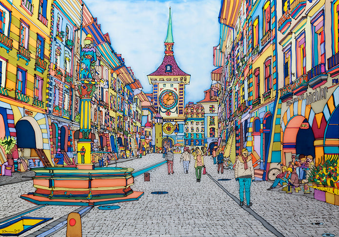 Bern, Zytglogge Kramgasse | Ausstellungsstück | 140x100cm - baumannkunst.ch