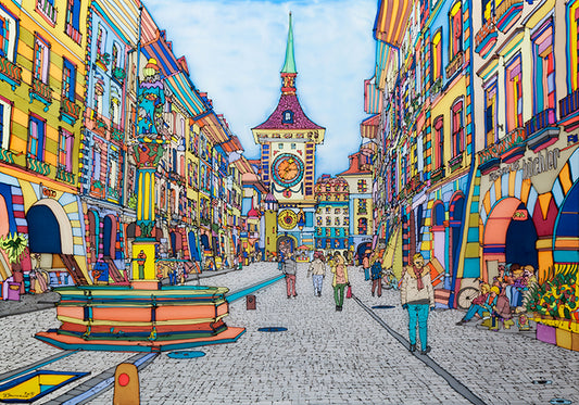 Bern, Zytglogge Kramgasse | Ausstellungsstück | 140x100cm - baumannkunst.ch