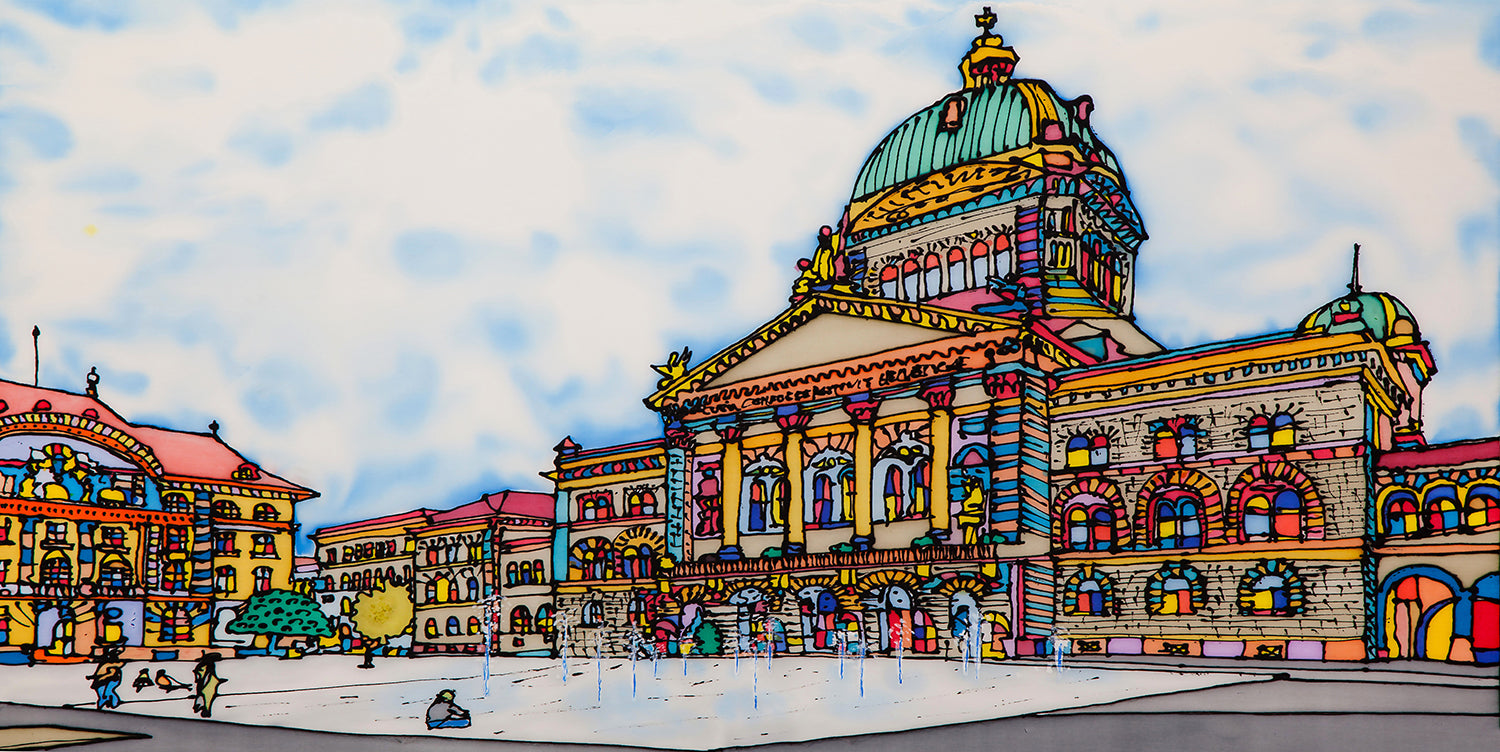 Bern, Bundeshaus | Leinwand-Bild | B-4063 - baumannkunst.ch
