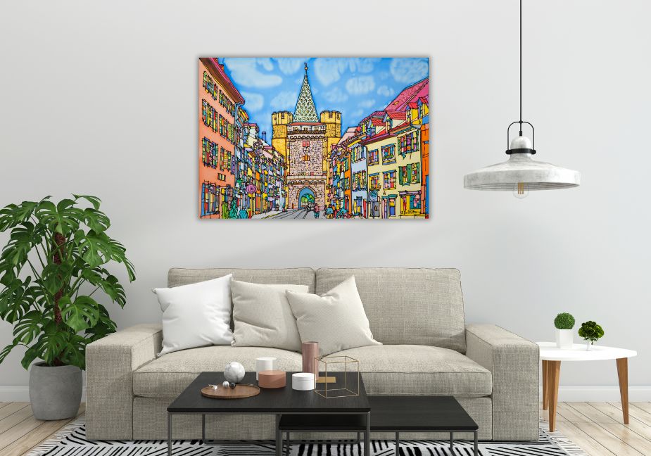 Basel, Spalentor | Leinwand-Bild | B-4059
