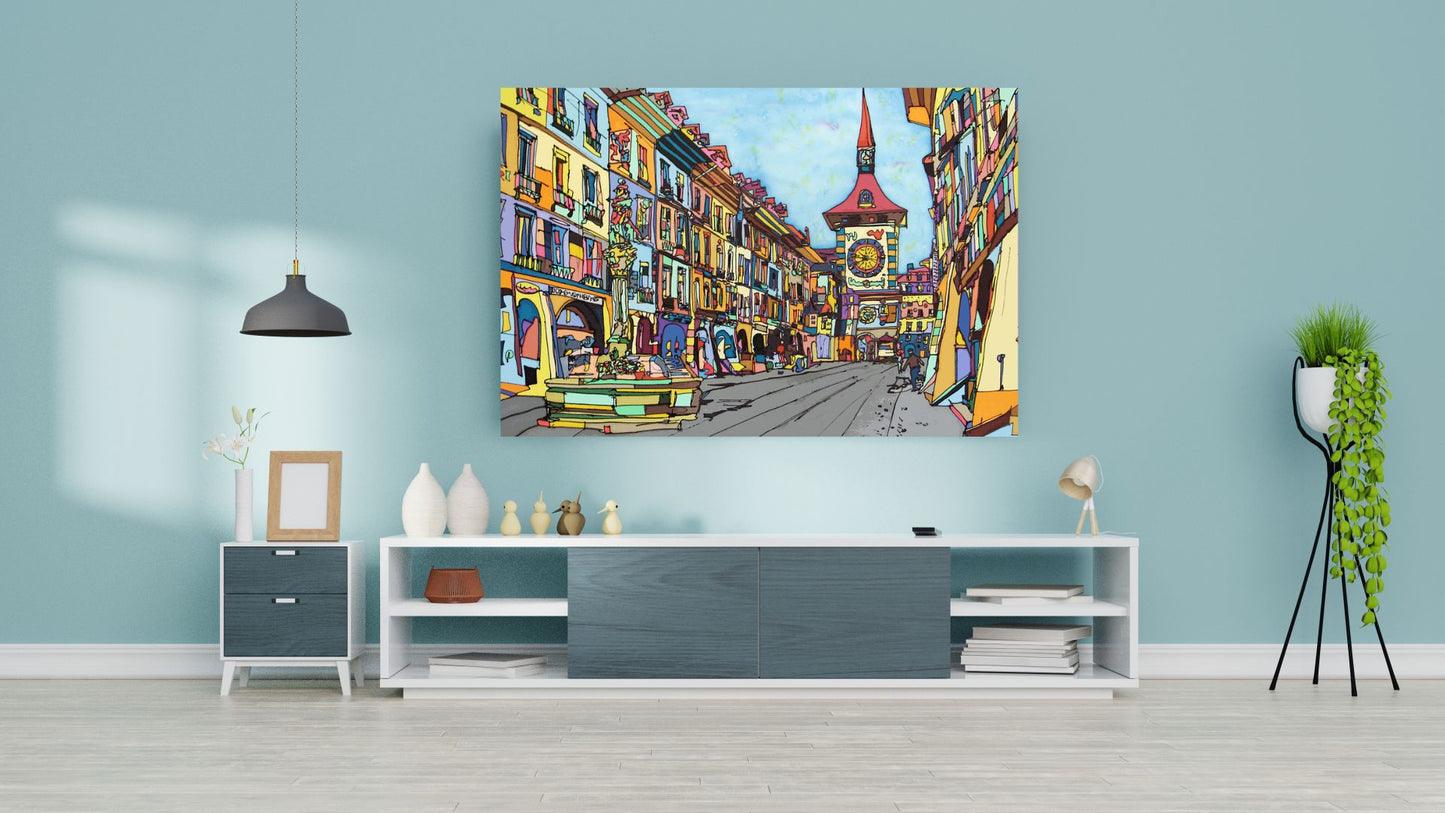Bern, Zytglogge | Leinwand-Bild | B-4013 - baumannkunst.ch