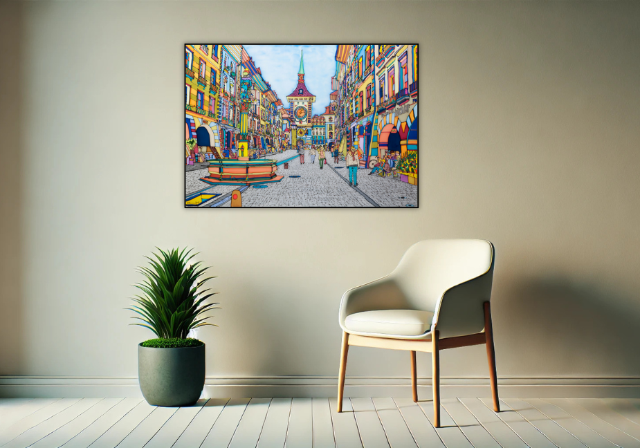 Bern, Zytglogge Kramgasse | Leinwand-Bild | B-4047