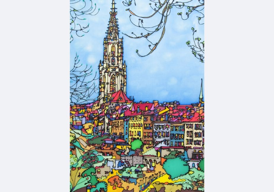 Bern, Münster vom Muristalden | Faltkarte A5 | DK-4120