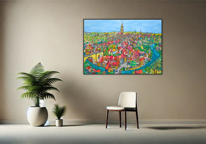Bern vom Rosengarten | Leinwand-Bild | B-4061