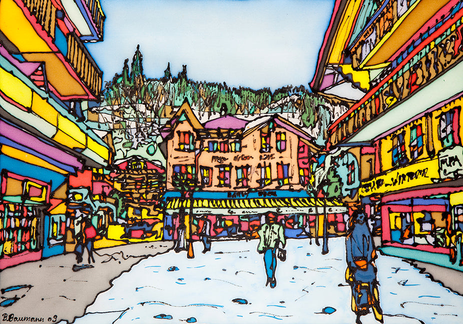 Gstaad, Earlybeck | Leinwand-Bild | G-5006 - baumannkunst.ch