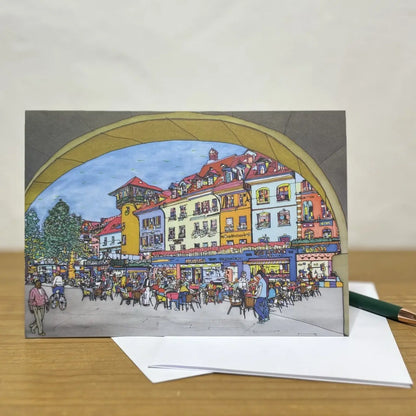 Bern, Waisenhausplatz | Faltkarte A5 | DK-4114