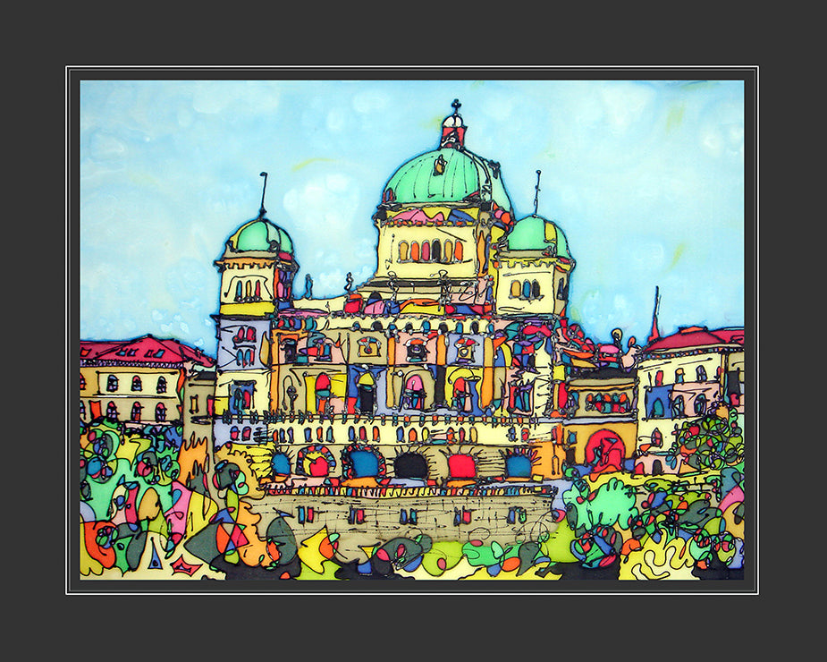 Bern, Bundeshaus | Posterdruck | P-7022 - baumannkunst.ch